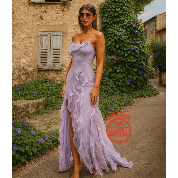 MANGO BLOGGER FAVE!!! Draped Neckline Maxi Dress NWT LAST ONE!!! - Picture 3 of 16